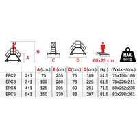 Montage- und Lagerplattform doppelseitig begehbar - Arbeitshöhe 2,75 m