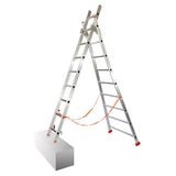 Mehrzweckleiter Transforma 2-teilig / 2 x 9 Sprossen / 2,58 m - 4,26 m