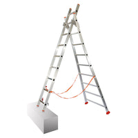 Mehrzweckleiter Transforma 2-teilig / 2x10 Sprossen / 2,86 m - 4,54 m