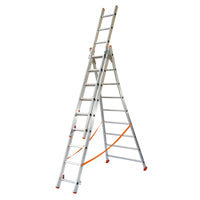 Mehrzweckleiter Transforma 3-teilig / 3x8 Sprossen / 2,30 m - 5,10 m