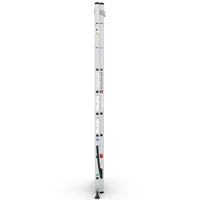 Mehrzweckleiter 2-teilig / 2x8 Sprossen / 2,44 m - 4,12 m