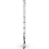Mehrzweckleiter 2-teilig / 2x8 Sprossen / 2,44 m - 4,12 m