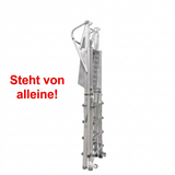 Teleskop-Arbeitsplattform Bau-Norm – Arbeitshöhe 2,95 bis 3,48 m – 6 Stufen