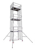 Echafaudage roulant aluminium / DOCKER modèle grande largeur 1,50 m / Longueur 2,05 m / Version garde-corps EXMDS - Ami-hauteur.com