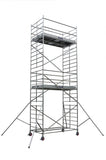 Echafaudage roulant aluminium / DOCKER modèle grande largeur 1,50 m / Longueur 2,54 m / Version lisses - Ami-hauteur.com
