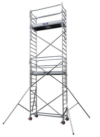 Echafaudage roulant aluminium / Lg 2,05m-Ht travail 6,90m / DOCKER larg 0,85m - Ami-hauteur.com