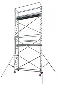 Echafaudage roulant aluminium  / Long 2,05m-Ht travail 7,90m / DOCKER Larg 1,50m - Ami-hauteur.com
