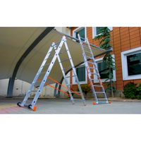3-in-1-Leitergerüst – Arbeitshöhe 4,90 m