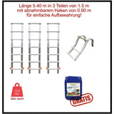 Aluminium-Dachleiter mit Haken + Dach- und Fassadenentmoosung