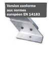 Trittleiter 3 Stufen ohne Handlauf Breite 80 cm