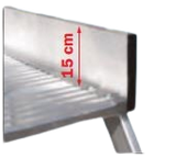 Trittleiter 4 Stufen ohne Handlauf Breite 80 cm