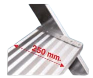 Trittleiter 5 Stufen ohne Handlauf Breite 80 cm