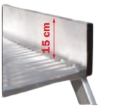 Trittleiter 5 Stufen ohne Handlauf Breite 80 cm