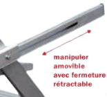 Trittleiter 5 Stufen ohne Handlauf Breite 80 cm