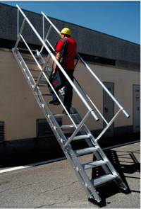 Einseitige Rampe für Bautreppe AV60 / AV80