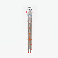 Doppelseitige Aluminium-Trittleiter 3 Stufen