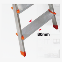 Doppelseitige Aluminium-Trittleiter 3 Stufen