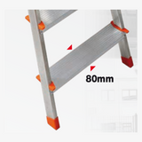 Doppelseitige Aluminium-Trittleiter 3 Stufen