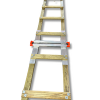 Holz-Dachleiter – Kit 7 m (4 m + 3 m + Verbindung)