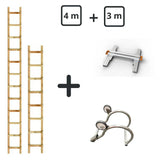 Holzdachleiter-Set 7 m (4 m + 3 m) mit Verbindung – Fertigungsfehler