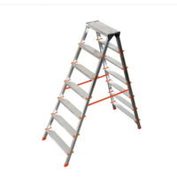 Marchepieds double accès – 7 marches en aluminium sur fond blanc