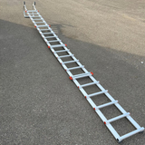 Dachleiter mit Haken komplett aus Aluminium - Set 7,15 m in 4 Teilen (Haken +3m + 2m) + 1 Verlängerung 1,50 m gratis (Set geliefert in der zweiten Julihälfte)