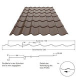 Panneaux de tuiles "CLAS" sur fond blanc