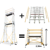 2 Teleskopgerüste in 1 - TO 5.6 / TO 2.3