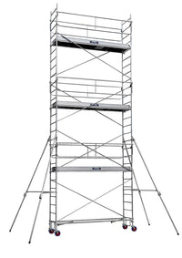 Echafaudage roulant acier / ROLLSTAR 295 version roues tige à trous / Longueur 2,95 m - Ami-hauteur.com