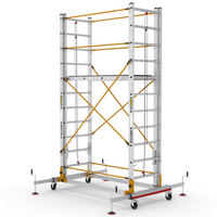 Aluminium-Teleskopgerüst 6,40 m – 8 Stufen 006XL